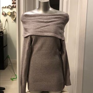 Off the shoulder sweater dress